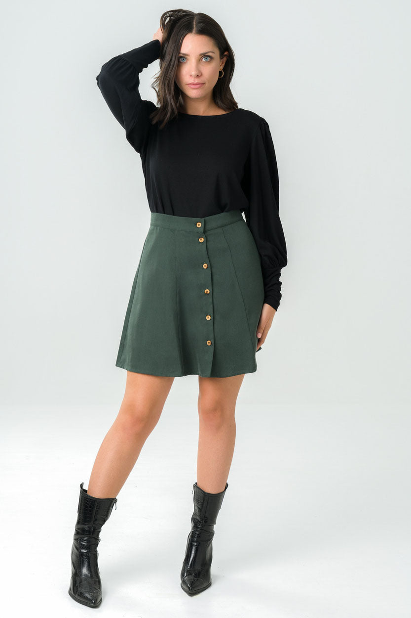 Jupe-short croisée - Vert kaki - Ladies | H&M CA Jupe-short croisée - Vert kaki - Ladies | H&M CA