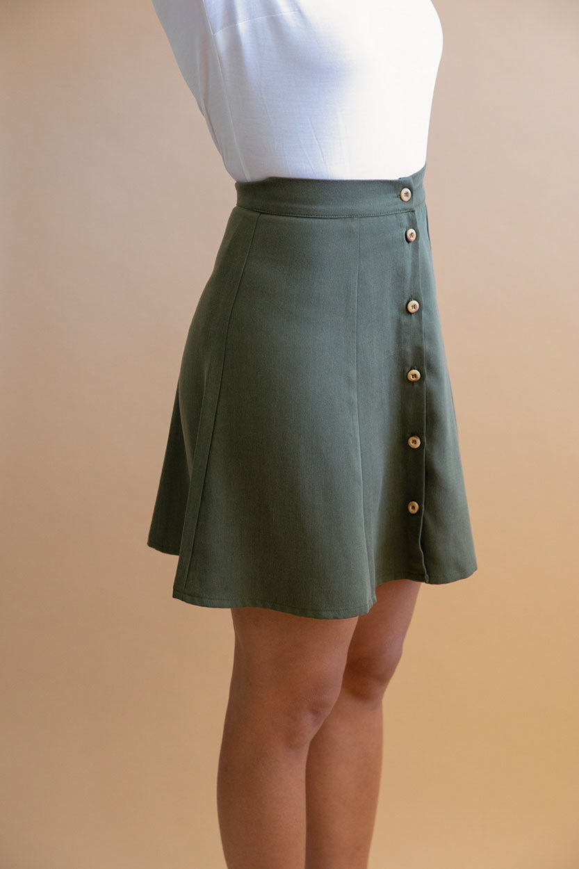 
                  
                    Parrotia khaki skirt
                  
                