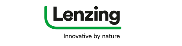 Logo Lenzing, garantissant des fibres écologiques et durables, fabriquées à partir de bois renouvelables et traitées de manière responsable.